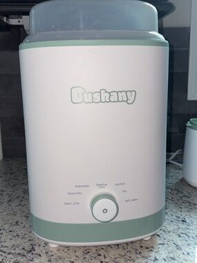 DUSHANY White and Mint Baby Bottle Washer/Dryer